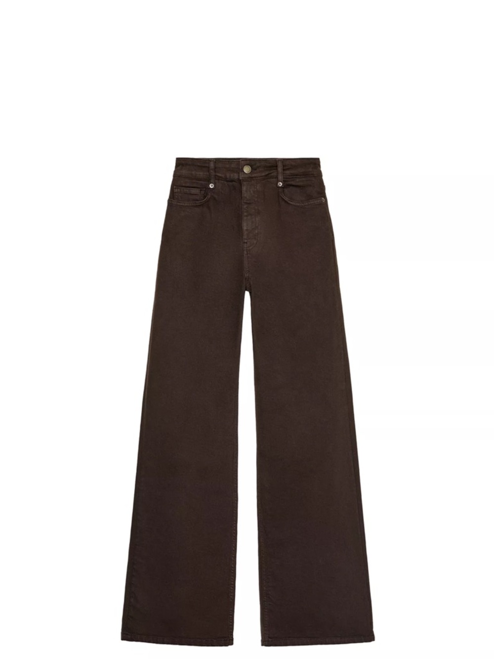 Zara High Rise Wide-Leg Women’s Jeans - chocolate Brown size 0